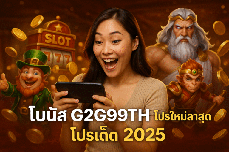 โบนัส G2G99TH โปรใหม่ล่าสุด โปรเด็ด 2025