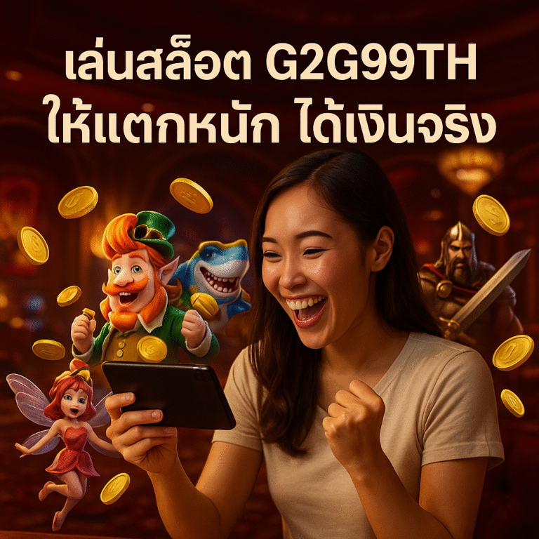 เล่นสล็อต G2G99TH ให้แตกหนัก ได้เงินจริง