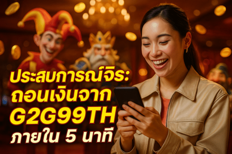 ประสบการณ์จริง ถอนเงินจาก G2G99TH ภายใน 5 นาที