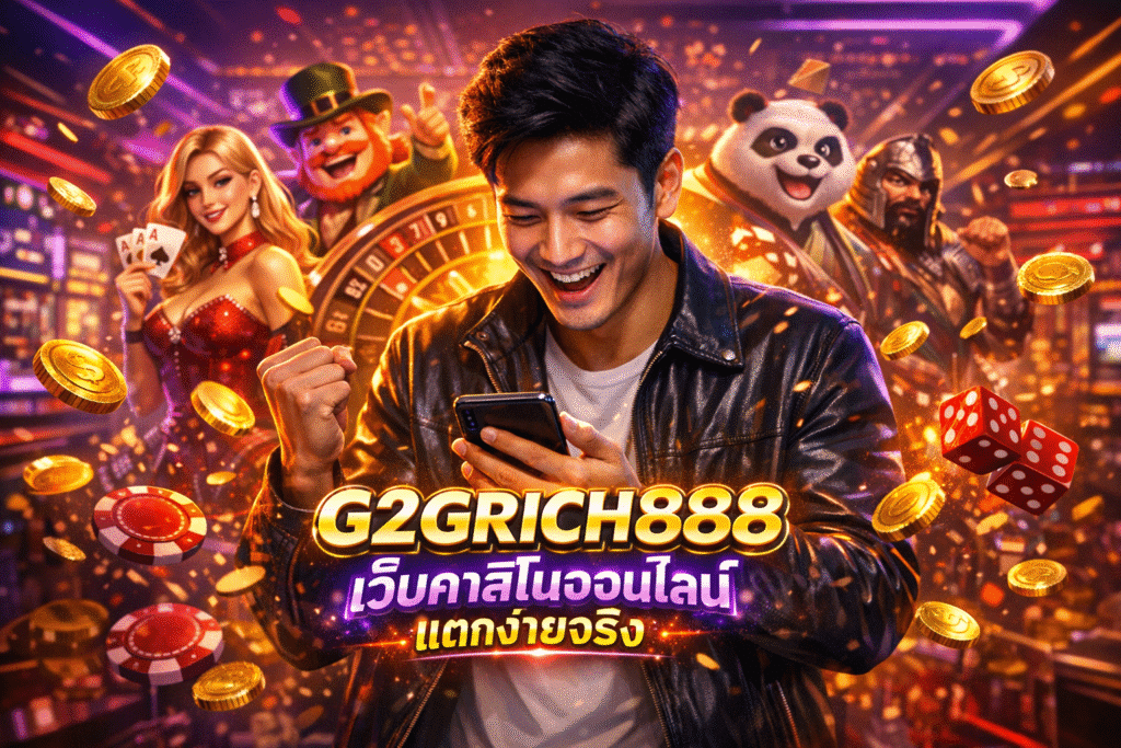 G2GRICH888 เว็บคาสิโนออนไลน์ แตกง่ายจริง