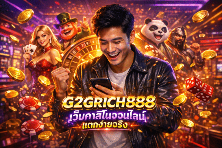 G2GRICH888 เว็บคาสิโนออนไลน์ แตกง่ายจริง